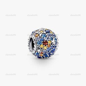 Pandora Planet Mercury & Stars Sparkling Charm